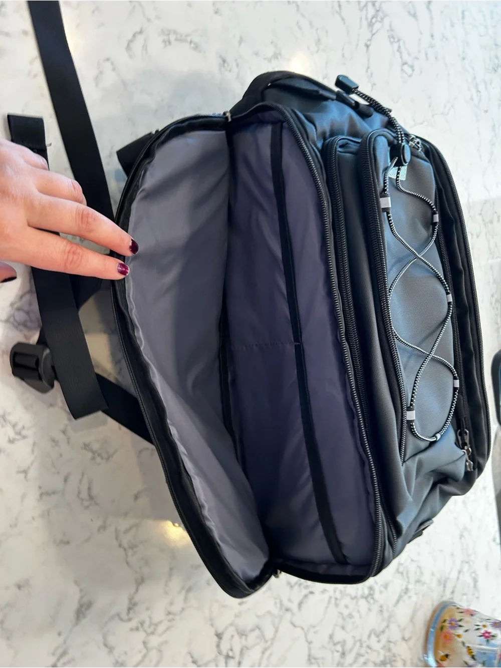 Mosiso Black Travel Bag‎ Backpack